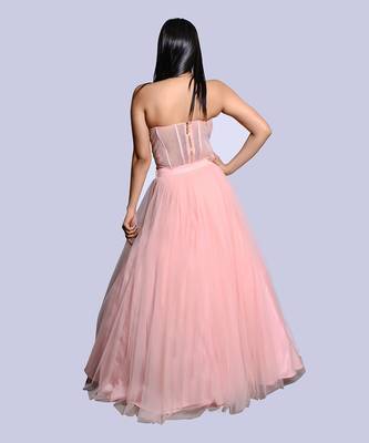 Pink Corset Lehenga Set 2