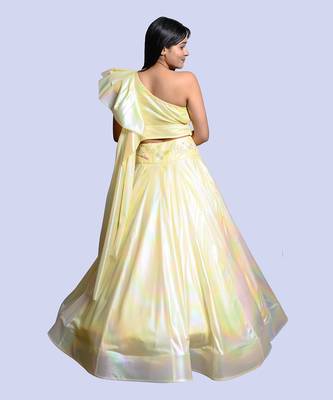 Lemon Yellow Lehenga Set 4
