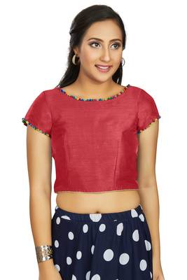 Gajri Art Silk Designer Party Wear Readymade Blouse 1