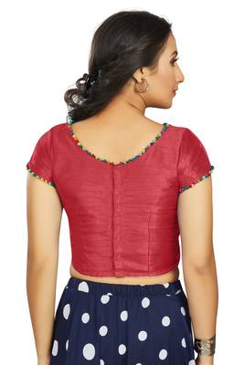 Gajri Art Silk Designer Party Wear Readymade Blouse 2
