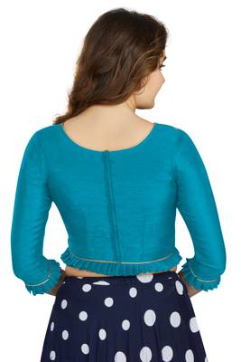 Firozi Art Silk Designer Party Wear Readymade Blouse 2