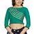 Sea Green Art Silk Designer Party Wear Readymade Blouse