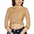 Beige Art Silk Designer Party Wear Readymade Blouse