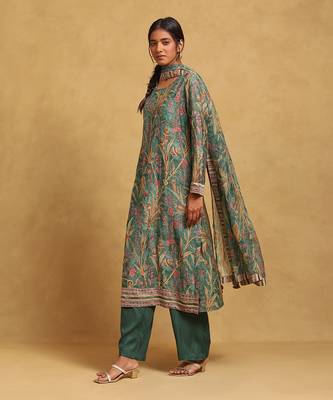 Green printed kurti set by RITU KUMAR 2