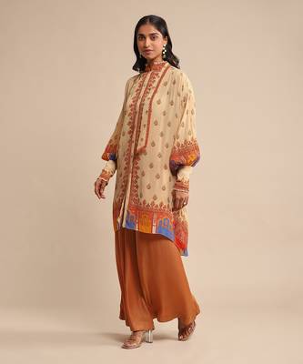 Beige printed kurta by RITU KUMAR 2