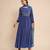Blue printed anarkali set