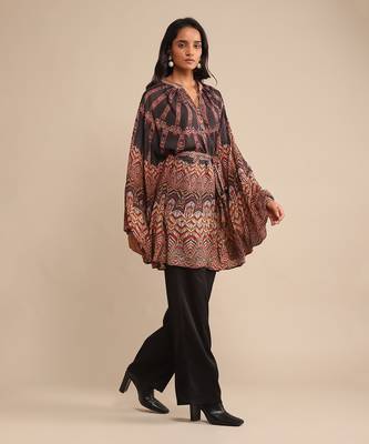 Black printed short kurti By ritu kumar 3