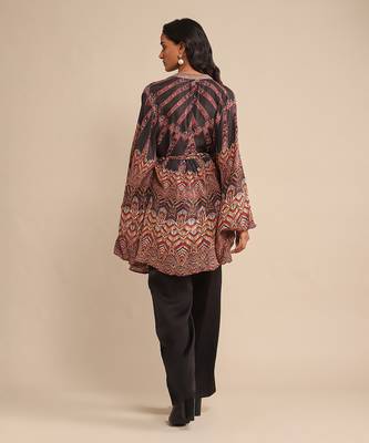 Black printed short kurti By ritu kumar 4
