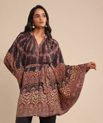 Black printed short kurti By ritu kumar 5