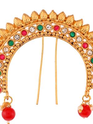 Gold plated traditional wedding hair accessory 2