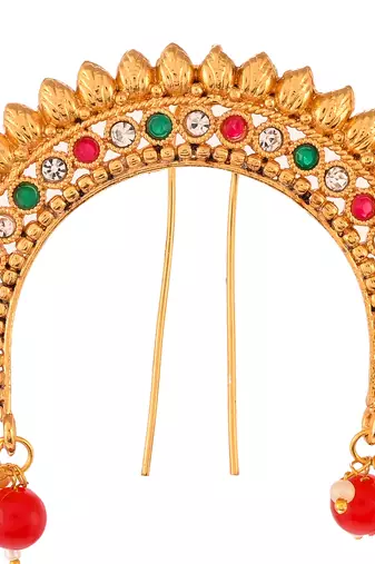 Gold plated traditional wedding hair accessory