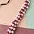 Women pink & white toned embellished hair accessory set