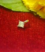 Sizzling gold floral diamond nose accessory clipon nosering or nosepin