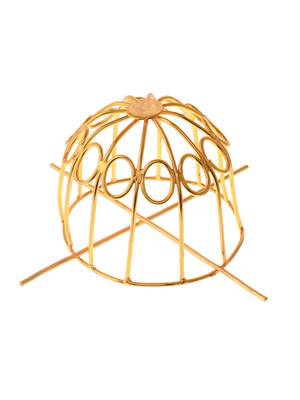 Designer gold plated juda bun cover hair accessory 3