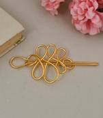 Gold plated multipurpose infinity hairpin accessory
