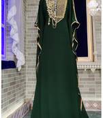 Dark green modest kaftan stylish kaftan