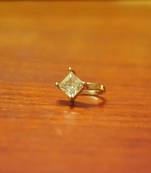 Sizzling gold floral diamond nose accessory clipon nosering or nosepin