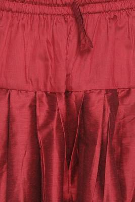 Men's art silk curved dhoti kurta set 5