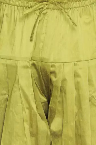 Men's art silk curved dhoti kurta set