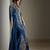 Blue embroidered georgette Kaftan