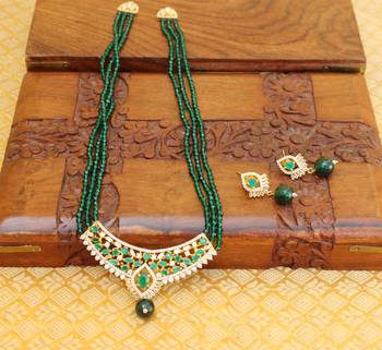 Gold platted beads necklace set 2