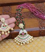 Gold platted beads necklace set