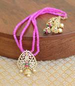 Gold platted beads necklace set