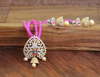 Gold platted beads necklace set 2