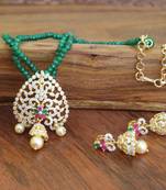 Gold platted beads necklace set