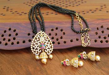 Gold platted beads necklace set 1