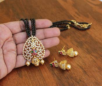 Gold platted beads necklace set 3