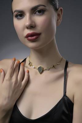 Lava gemstone necklace 2