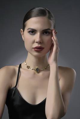 Lava gemstone necklace 3