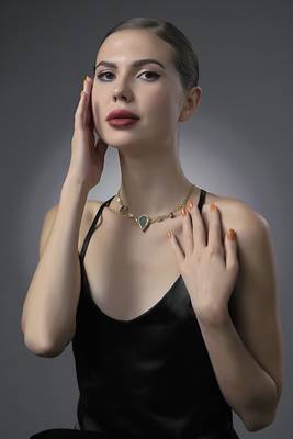 Lava gemstone necklace 4