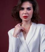 Circular dotted necklace | pure stainless steel