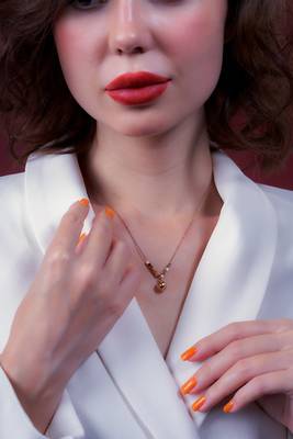 Circular dotted necklace | pure stainless steel 4