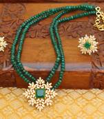 Gold platted cz beads chocker set