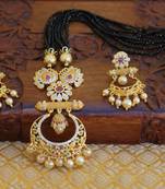 Gold platted beads necklace set