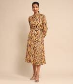 Rust print dress By Ritu kumar