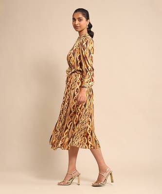 Rust print dress By Ritu kumar 2