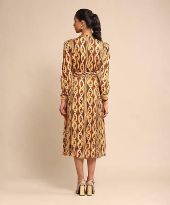 Rust print dress By Ritu kumar 4