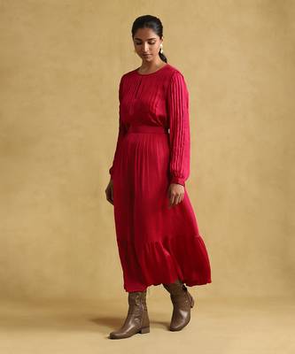 Pink solid dress by RITU KUMAR 2