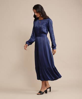 Blue solid dress by RITU KUMAR 2
