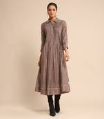 Pink checkered dress by RITU KUMAR