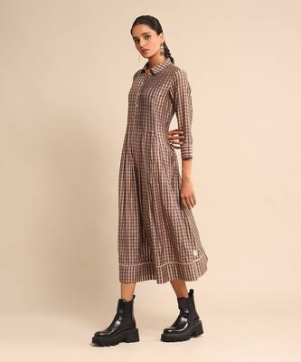Pink checkered dress by RITU KUMAR 2