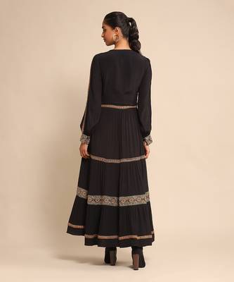 Black embroidered dress by RITU KUMAR 4