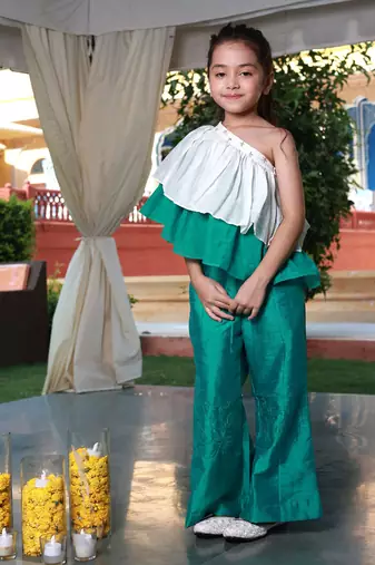 Rangoli revelry top & pants set