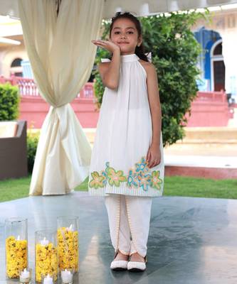 Marigold magic kurta & dhoti set 1