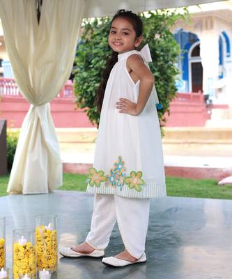 Marigold magic kurta & dhoti set 2
