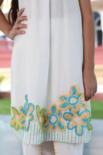 Marigold magic kurta & dhoti set